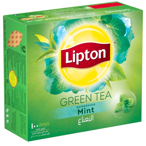 Lipton Green Mint 100 Tea Bags