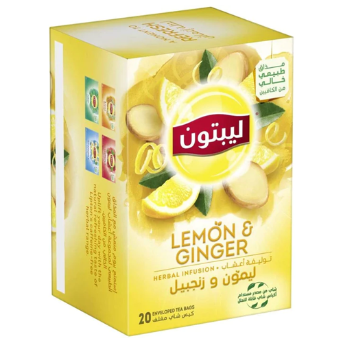 Lipton Lemon Ginger 20 Tea Bags